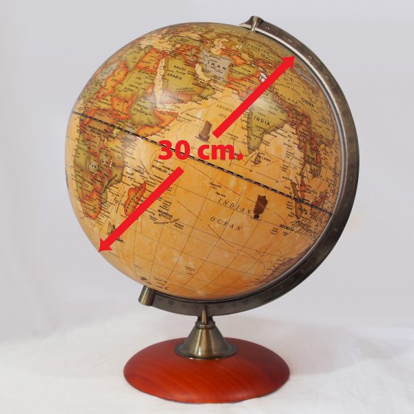 ลูกโลกฐานไม้ 30 cm  สี Sepia (Terrestrial Political Sepia Globe) - Image 11