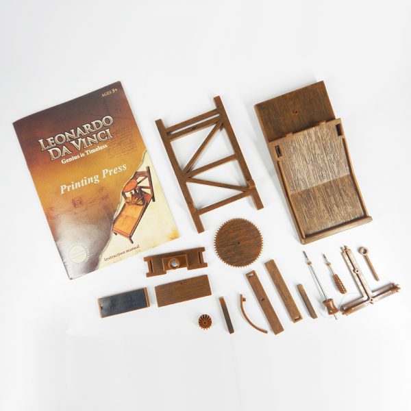 ชุดสิ่งประดิษฐ์จากไอเดียของลีโอนาร์โด ดาวินชี – แท่นพิมพ์  (Davinci Inventions –  Printing Press) - Image 3