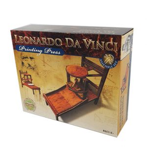 ชุดสิ่งประดิษฐ์จากไอเดียของลีโอนาร์โด ดาวินชี – แท่นพิมพ์  (Davinci Inventions –  Printing Press)
