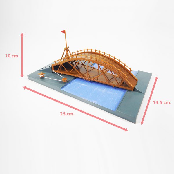 ชุดสิ่งประดิษฐ์จากไอเดียของลีโอนาร์โด ดาวินชี – สะพานหมุนได้  (Davinci Inventions –  Swing Bridge) - Image 9