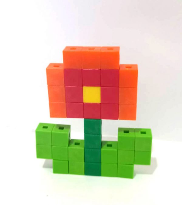 ชุดลูกบาศก์ตัวต่อฝึกทักษะคณิตศาสตร์ ขนาด 1 cm 500 ชิ้น (1 cm. Interlocking Cube 500 pcs) - Image 8