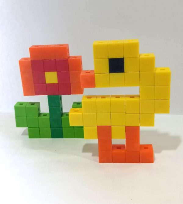 ชุดลูกบาศก์ตัวต่อฝึกทักษะคณิตศาสตร์ ขนาด 1 cm 500 ชิ้น (1 cm. Interlocking Cube 500 pcs) - Image 2