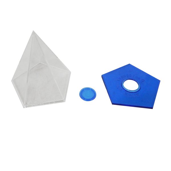 ชุดรูปทรงเรขาคณิตฝาน้ำเงิน 17 แบบ 5 cm.(Blue -  lid Geo Solids 5 cm.) - Image 3