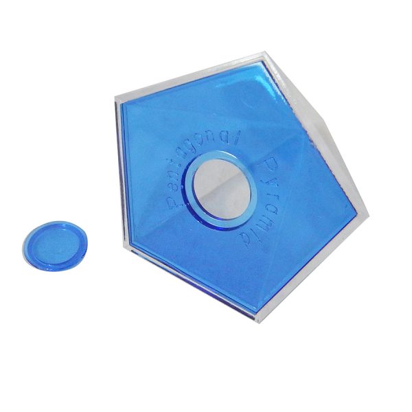ชุดรูปทรงเรขาคณิตฝาน้ำเงิน 17 แบบ 5 cm.(Blue -  lid Geo Solids 5 cm.) - Image 4