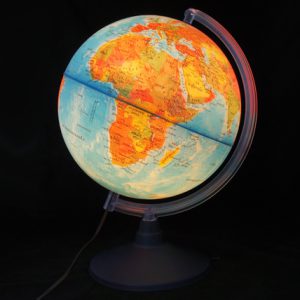 ลูกโลกจำลองมีไฟขนาด 30 ซม. ภาษาไทย แสดงภูมิศาสตร์และประเทศ แบบ 2in1 (2in1 Illuminated Earth Globe 30 cm- Thai Version)