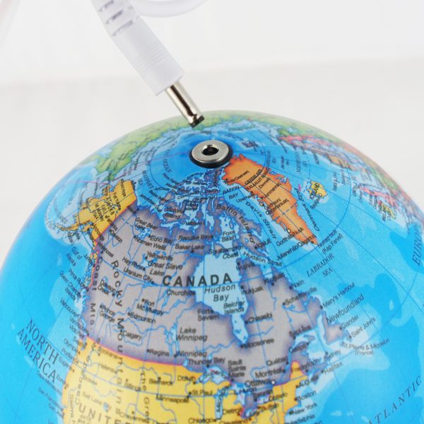 ลูกโลกมีไฟ 14 ซม. แบบไร้สาย พร้อมฐานตั้ง (ปรับไฟระบบสัมผัส) (Mini Globe Dia 14 cm with Rechargeable LED Light and Stand (Touch System)) - Image 6