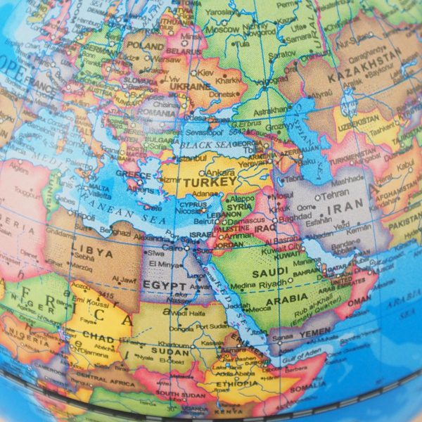 ลูกโลกมีไฟ 14 ซม. แบบไร้สาย พร้อมฐานตั้ง (ปรับไฟระบบสัมผัส) (Mini Globe Dia 14 cm with Rechargeable LED Light and Stand (Touch System)) - Image 7