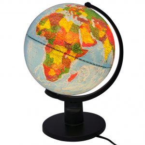 ลูกโลกแสดงภูมิศาสตร์และประเทศ 25 ซม. แบบ 2in1 (Dual-Cartography Globe Dia 25 cm with LED Light)