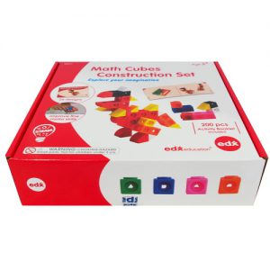 ชุดตัวต่อลูกบาศก์คณิตศาสตร์สร้างสรรค์ (Math Cubes Construction Set) กล่องสินค้า